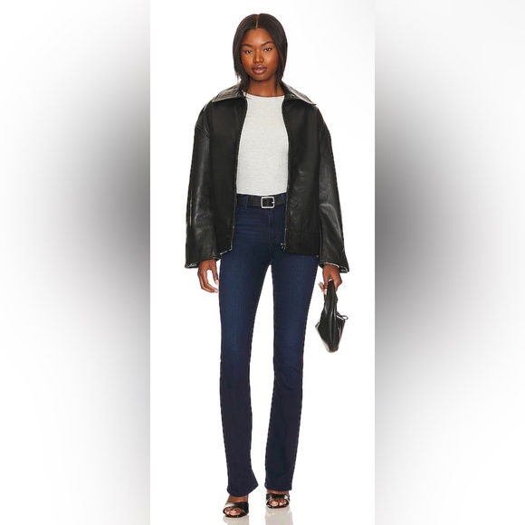 PAIGE Women's Manhattan Boot 32 High Rise Bootcut Jeans - Portrait Wash Stretch Denim | Flattering Fit - View #10